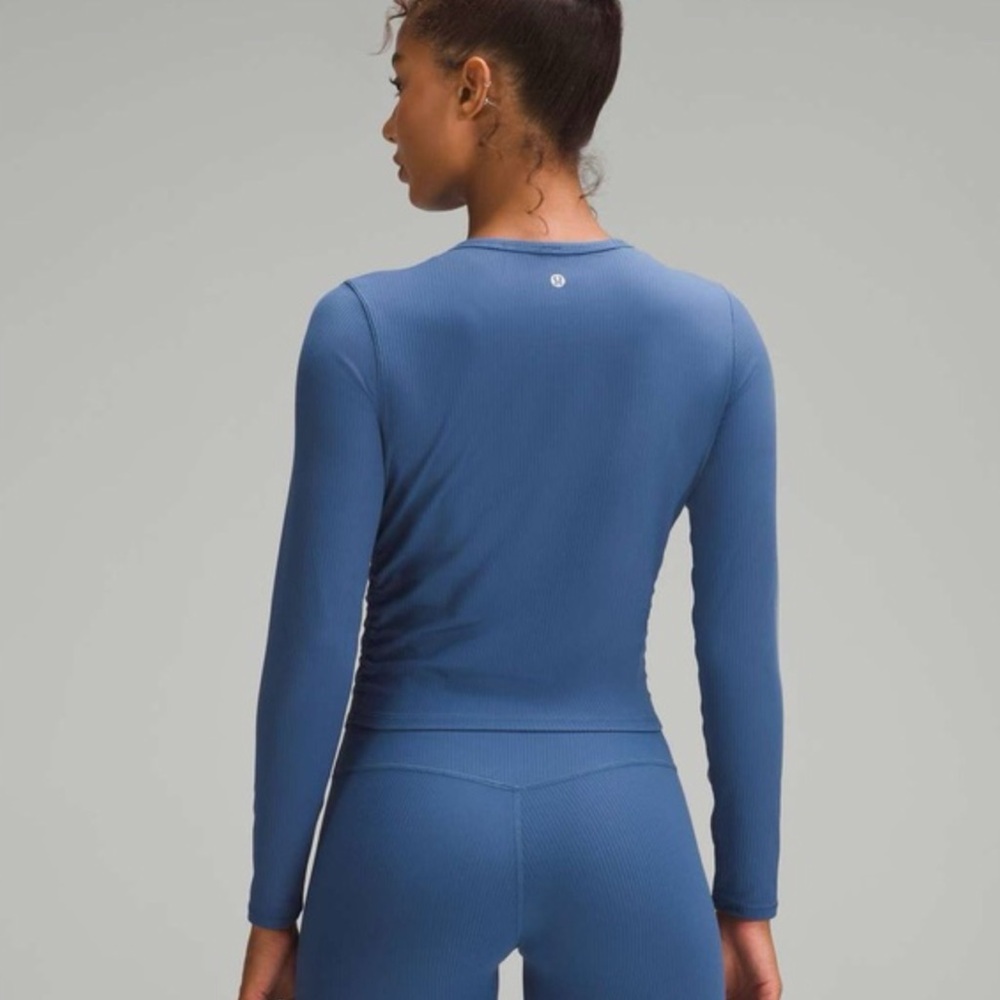 Lululemon Ribbed Nulu Blue Workout Set
